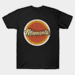 circle vintage Minnesota T-Shirt